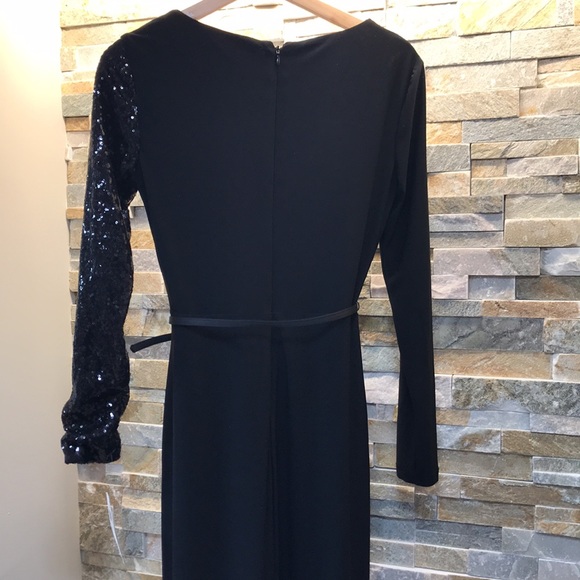 🎁Lauren Ralph Lauren Sequined Maxi Wrap Dress - Picture 8 of 10